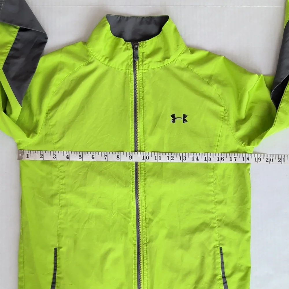 Under Armour Loose Zip Up Lightweight Windbreaker Jacket YMD Youth Medium - Picture 12 of 16